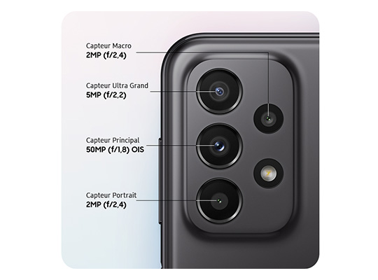 Samsung Galaxy A23 5G Quadruple capteur photo 