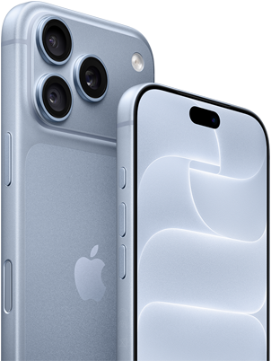 iPhone 18 Pro, glacier, vue avant et arrière                                                                montrant le Ceramic Shield, le système caméra à trois                                                                objectifs