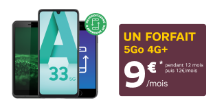Pack 1er mobile, mobile + forfait