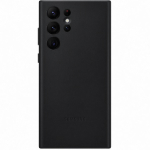 SFR-Coque cuir noir pour Samsung S22 Ultra