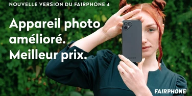 Nouvelle version du Fairphone 4. Appareil photo amélioré, Meilleur prix.
