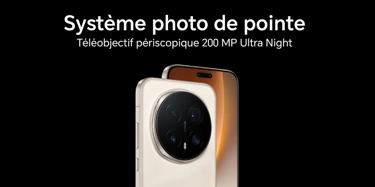 HONOR Magic8 Pro, système photo de pointe. Téléobjectif périscopique 200 Megapixels Ultra Night