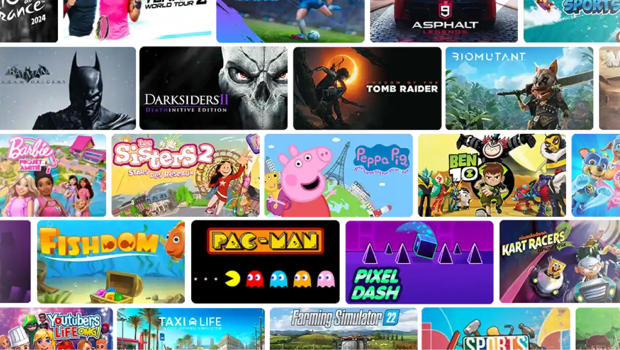 Une multitude de jeux vidéos