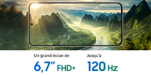 Un grand écran de 6,7 pouces FHD et jusqu'à 120 HZ