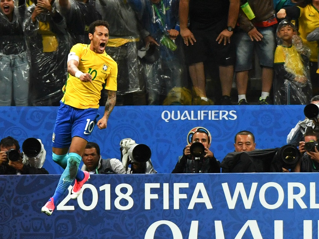 Neymar a inscrit un but splendide face au Paraguay