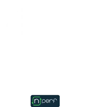 Logo nPerf avec l'inscription 'n°1 Internet mobile' 