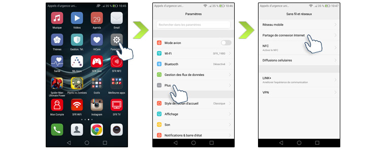 Comment Desinstaller Une Application Sur Huawei Comment utiliser votre Huawei P9 ou P9 Lite comme modem