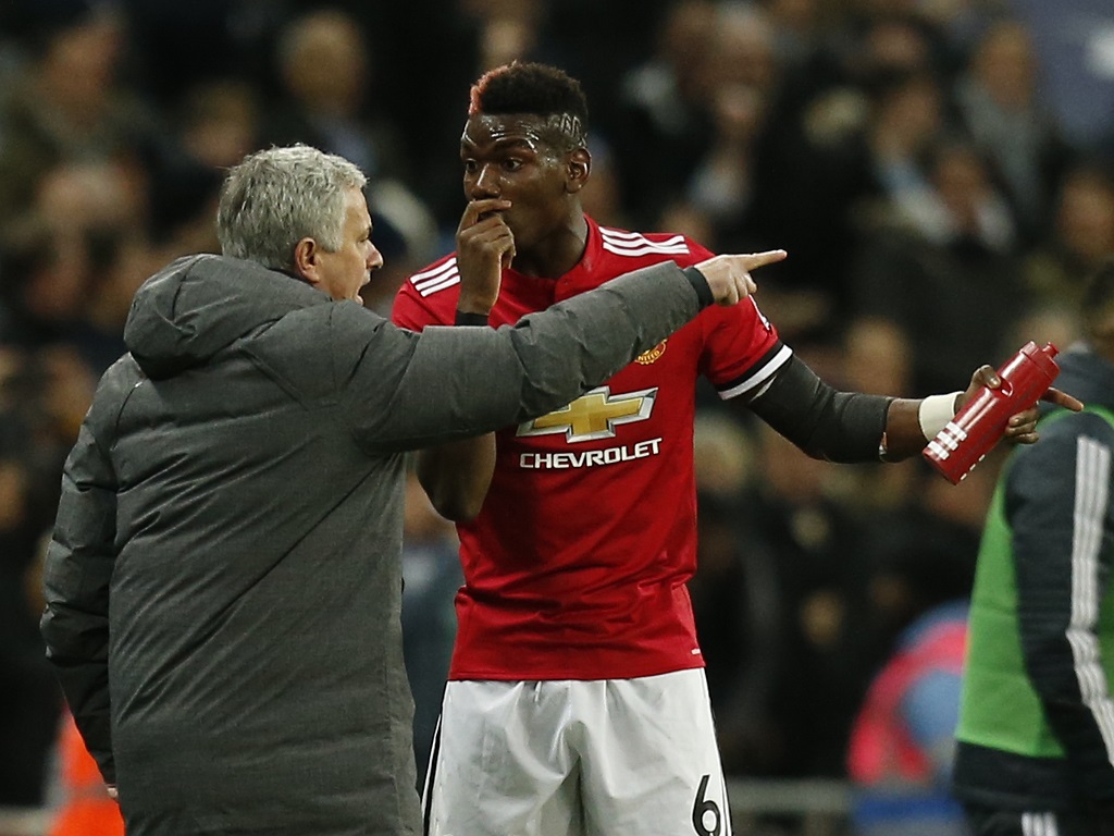Paul Pogba et José Mourinho