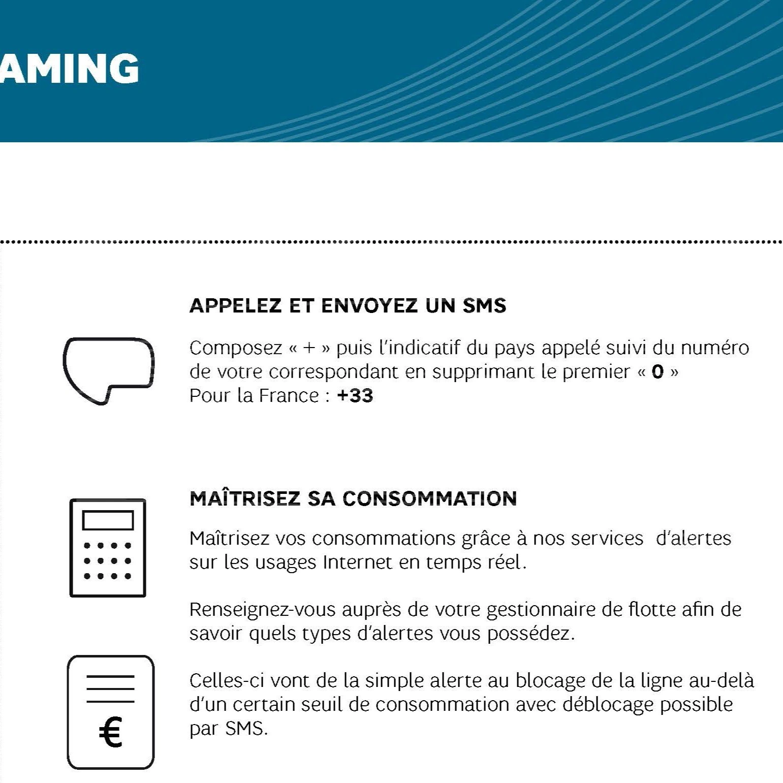 Conseils pour appeler et envoyer des SMS depuis l’étranger, et suivre sa consommation mobile avec des alertes