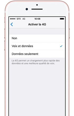 Appels 4G VoLTE Apple