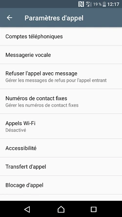 Appels wifi Xperia