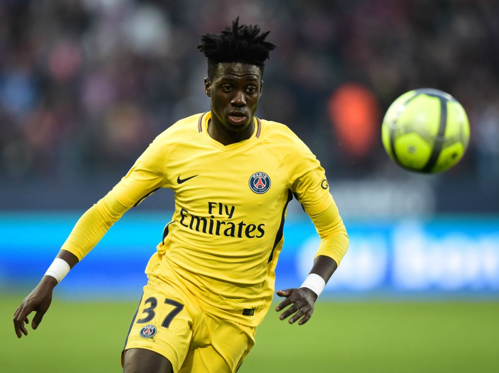 Timothy Weah sous le maillot du PSG