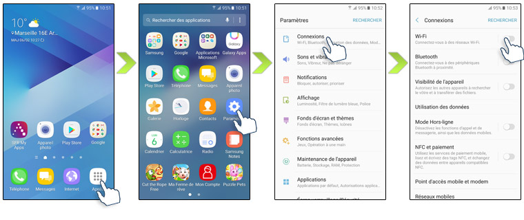 comment synchroniser une tablette et un téléphone samsung