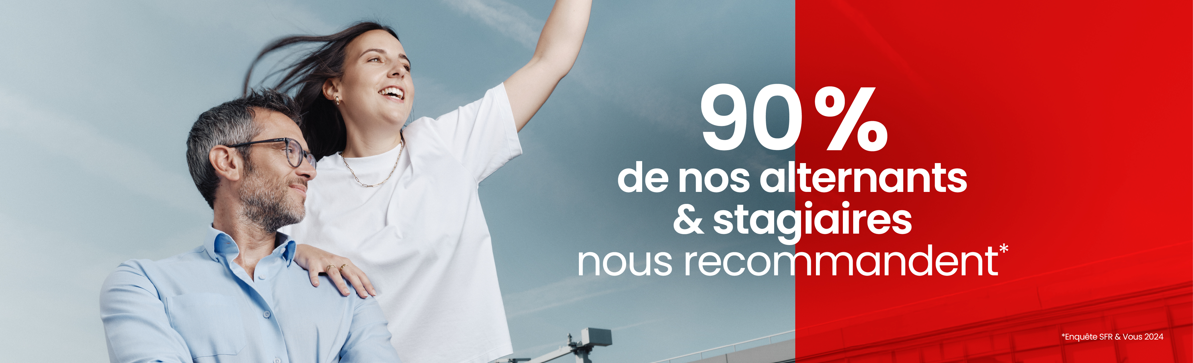 90% de nos collaborateurs recommandent SFR